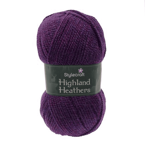 Ball of Purple yarn - Stylecraft Highland Heathers